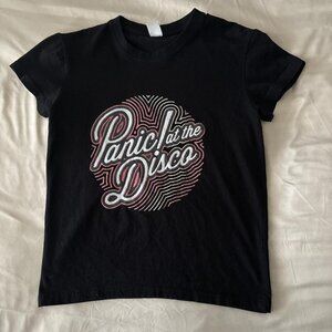 Panic! At The Disco women's band tee.